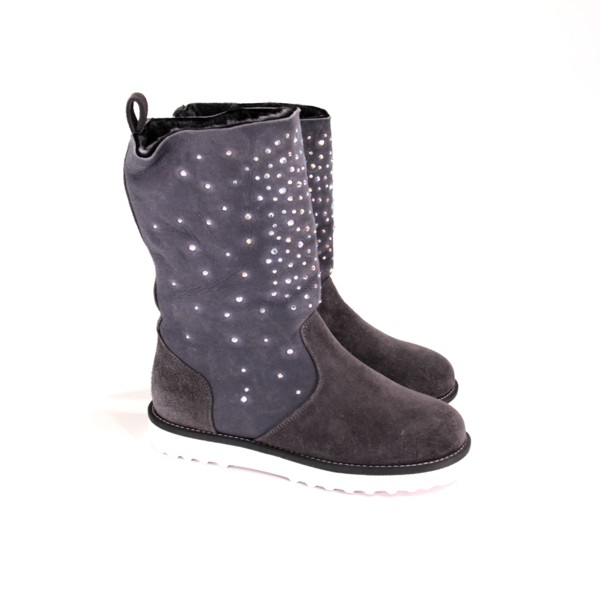 Уггі замшеві сірі з каменями Swarovski Pier Lucci 003-8232/130